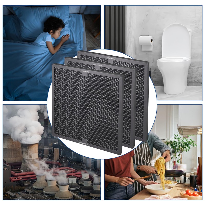 Air Scrubber Active Carbon Filters Compatible with Mounto, BlueDri, VEVOR