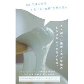 soel Living-Oil Soap Natural Skincare Face Wash Natural Soap Madeinjapan Skin Moisturising Drying / 100 ml