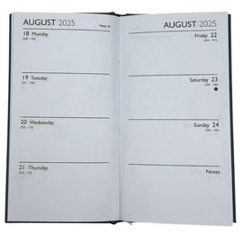 2025-2026 Slim Week to View Mid Year Academic Diary Student Teacher Planner (Multi Coloured Terrazzo)