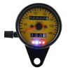 60mm Motorcycle Odometer Speedometer Gauge with Indicator Black