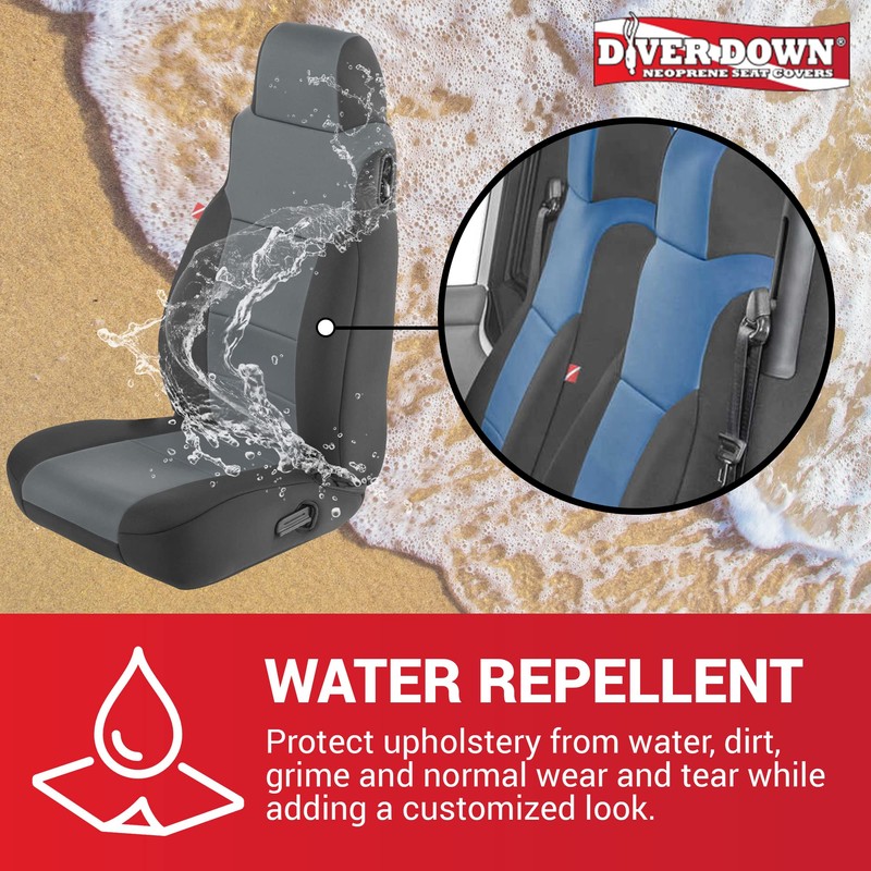 Diver Down Neoprene Seat Cover Set - Fits Jeep TJ