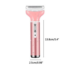 Electric Shaver Women, 4 in 1 Women's Shaver Face, Nose, Eyebrows and Body, Electric Bikini Trimmer (Figure)