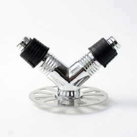 Backflow prevention washing machine drain trap 2p set (2-hole Y type) drain