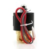 U.S. Solid 1/4" Brass Electric Solenoid Valve 24VAC Normally Closed