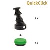 Wagner QuickClick® chair gliders, felt gliders, set of 4, articulated