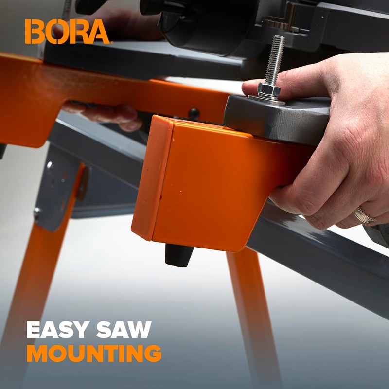 BORA Universal Miter Saw Stand with Quick Release Tool Mounting
