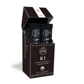 Matcha Konomi Ki Matcha(15 Palitos de 1,5 G) Té Verde Matcha Japonés Ceremonial Orgánico Premium En Polvo. Primera Cosecha, Libre de Radiación, Sin...