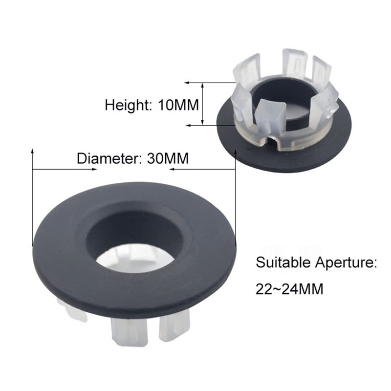 CENPEK 4 Packs Sink Overflow Ring Cover Bathroom Sink Hole