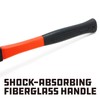 Powerbuilt 16 oz. Claw Hammer with Fiberglass Handle, Shock Resistant