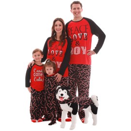 #followme Matching Christmas Pajamas for Couples, Dog and Owner