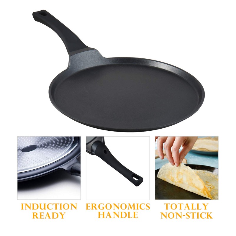 S·KITCHN Crepe Pan Nonstick Dosa Pan, Tawa Pan for Roti