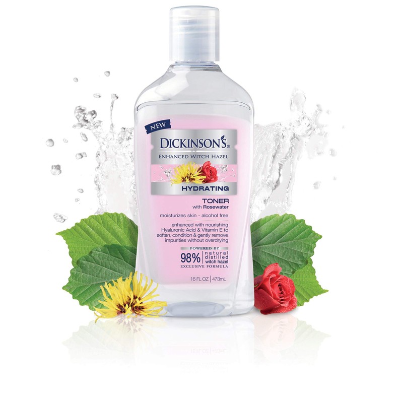 Dickinson's Enhanced Witch Hazel - Hydrating Toner - With Rosewater
