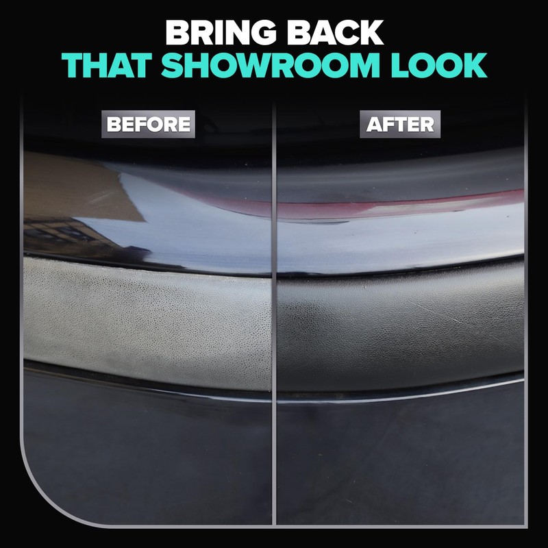 Carfidant Plastic Restorer for Cars – Refreshes Faded Plastic, Vinyl