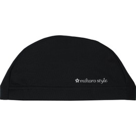 mihoro style (Mihoro Style) Swim Cap Two Way Mihorostyle007 Black x Silver (BLK) F