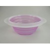 Tupperware Kitchen Utensil Mini Max Purple White Folding Colander Collapsible