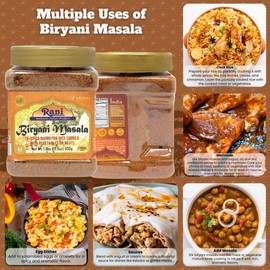 Rani Biryani Masala Curry (7-Spice Blend for Indian Rice Dishes, Pullao/Pilau) 17.5oz (1.1lb) 500g PET Jar ~ All Natural | Vegan | No Colors | Gluten Friendly | NON-GMO | Kosher | Indian Origin