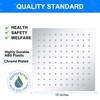 RALANDA 10 Inch Square Rainfall Shower Head, Ultra Thin, Chrome,