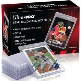 UltraPro Soportes para tarjetas, mangas con bordes semirrígidos de 1.27 cm, 200 unidades