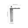 UPKOCH Automatic Door Closer Stainless Steel Refrigerator Door Hinge for