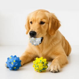 Serviteur Dog Toy, Chewing Ball, Pack of 3, Durable, Dog Toy, Chew Toy, Puppies, Pets, Educational Toy, Safe, E-TPU Material, Small to Large Dogs, Teeth Care, Toss Toy, Elastic, Washable, Play