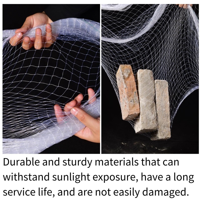 VBWSL 6 x 50 FT Transparent Bird Netting for Garden,