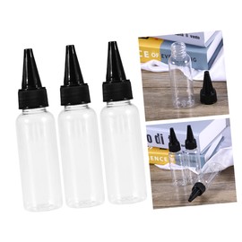 BIUDECO 12pcs Hair Dye Storage Bottles 100ml Plastic Containers Narrow Tips Random