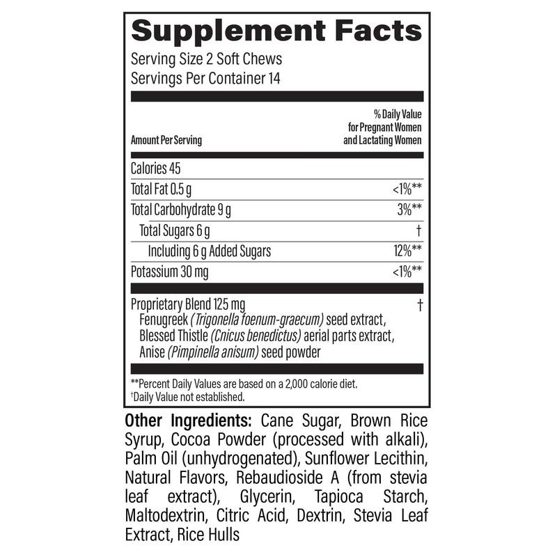 Milkflow® Breastfeeding Chews, Chocolate Raspberry, 28 Count – 2 Pack