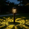 LAMTREE 6 Pack 8 Lumens Solar Pathway Lights, Metal Lamp