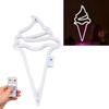 LED Neon Light Ice Cream Waterproof Battery USB Powered Hangable