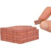 Acacia Grove Real Mini Red Bricks, 1/12 Scale (100 Pack)