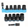 Spyder 6-Piece 3/8-Inch Drive SAE/Metric Extractor Impact Socket Set with