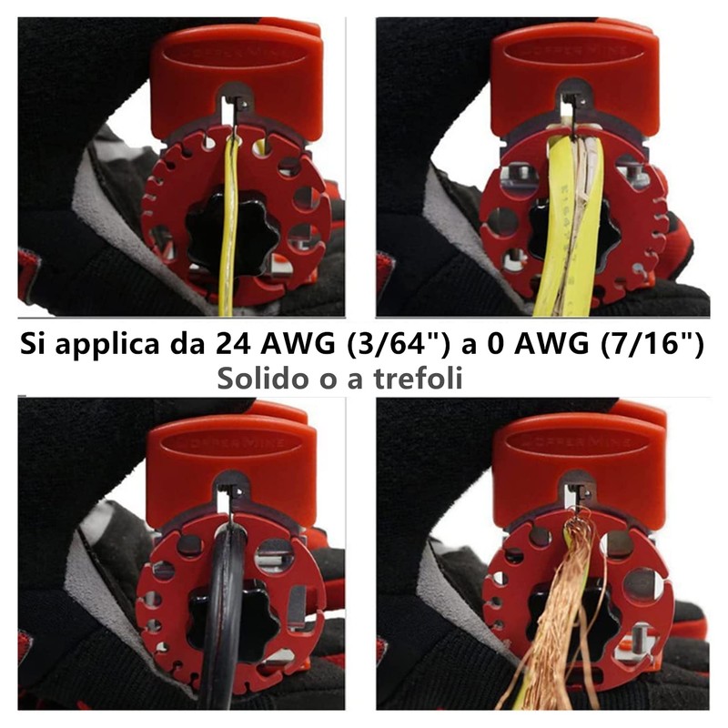 Norhogo Manual Wire Stripping Machine for Electrical Wires, Electrician Stripping