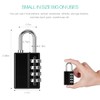 ORIA 4 Digit Padlock, 4 Pack Combination Lock with 2