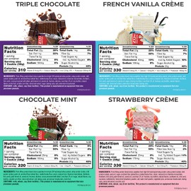 Power Crunch PRO Protein Wafer Bars, Variety Pack, in 4 Flavors 2.0 Ounce Bars (16 Count). High Protein