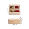 Mechanical Wooden Music Box Jewelry Ring Box Home Ornament Gifts