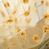 Kuuleyn Sunflower Curtains, Window Tulle Curtain, Sunflower Pattern Curtain, Home