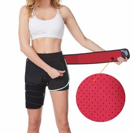 Thigh Supporter Belt Girdle, Unisex, Fitness, Hip Supporter, Velcro Type, One Size Fits All (Leg + Waist)