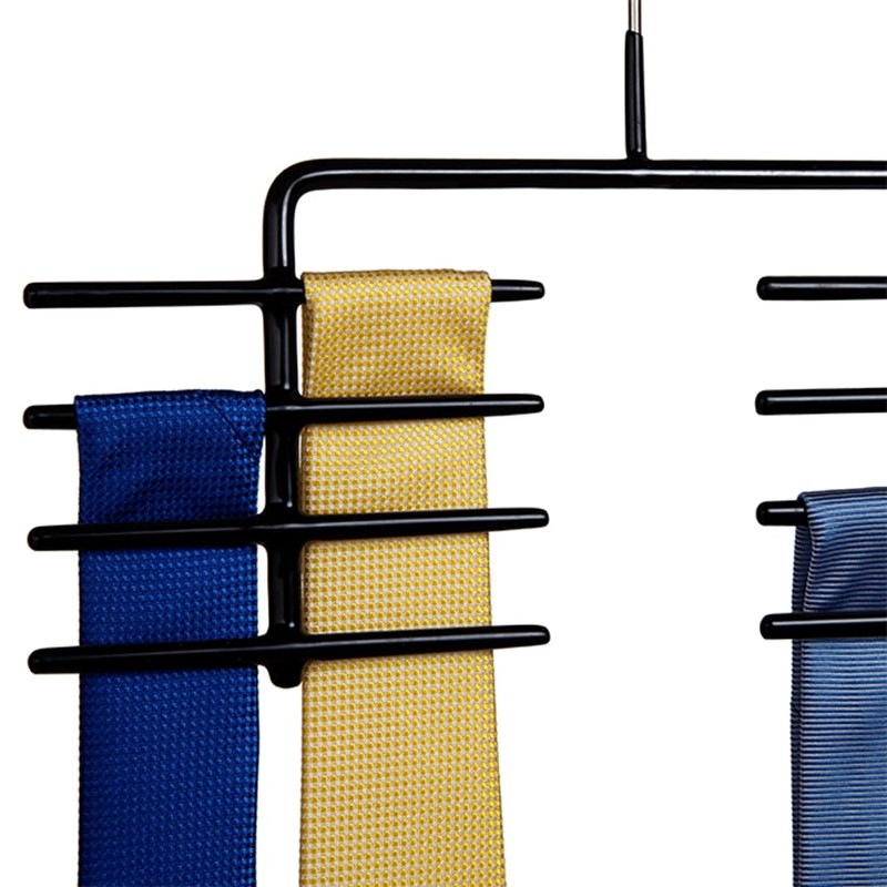 MAWA 1 Piece Tie Holder with Non-Slip Coating, Space Saving