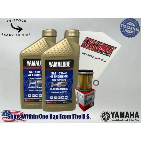 Yamaha Cyclemax Full-Synthetic Yamalube Oil Change Kit fits 1983-1986 Yamaha