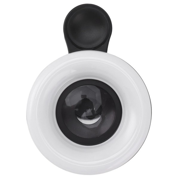Selfie Light, Portable Mini Clip On Light with 15X Macro