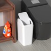 Waikhomes 15 L Garbage Bin with Swing Lid, Plastic Swing