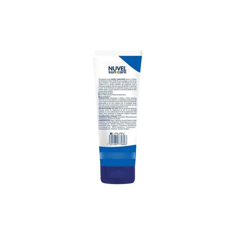 Protector Solar Nuvel Suncare FPS 50 Ultra Protection Sunscreen SPF