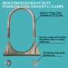 Universal Heavy Duty 1-1/2 Inch Stainless Exhaust U-Bolt Clamp, 1.5