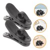 NOLITOY 200pcs Rotatable Earphone Wire Clips Lightweight Plastic Mic Holder