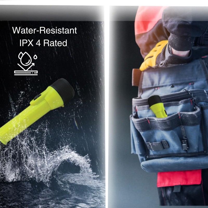 Railhead Gear 150 Lumen LED Industrial Flashlight, IP44 Rated, Beam