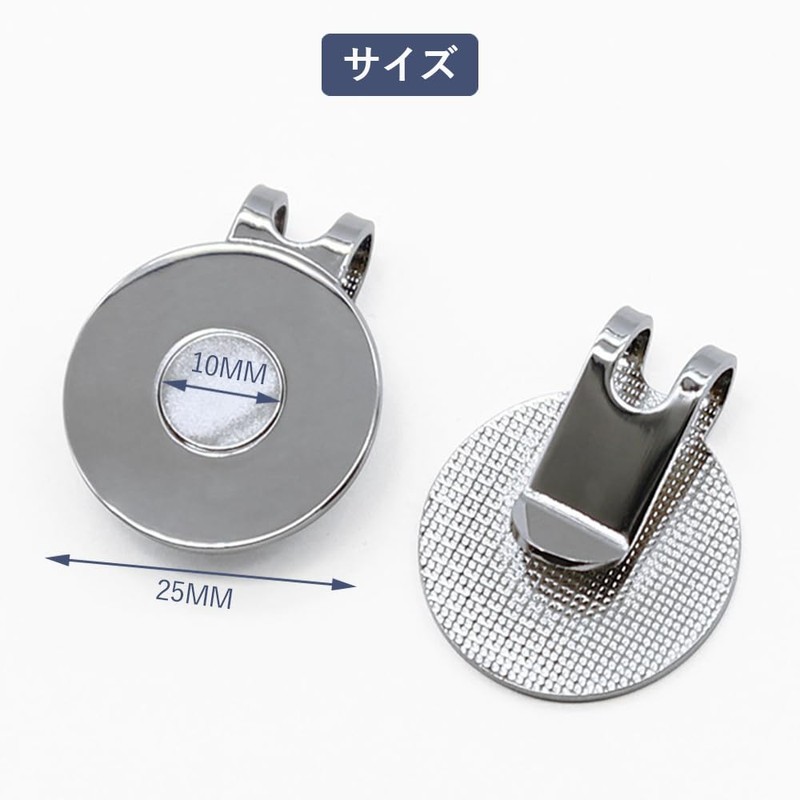 Vitalux マグネット式 ゴルフマーカー 3個セット ハットクリップ付き かわいいデザイン 磁気ボールマーク ゴルフ用品 父の日プレゼント