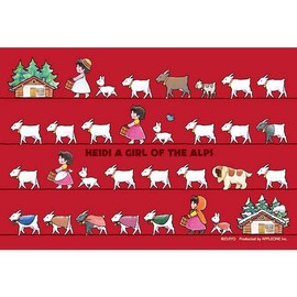 Jigsaw Puzzle Mini Puzzle Alps Girl Heidi Mite Goran (Four Seasons) 120 Pieces (120-023)