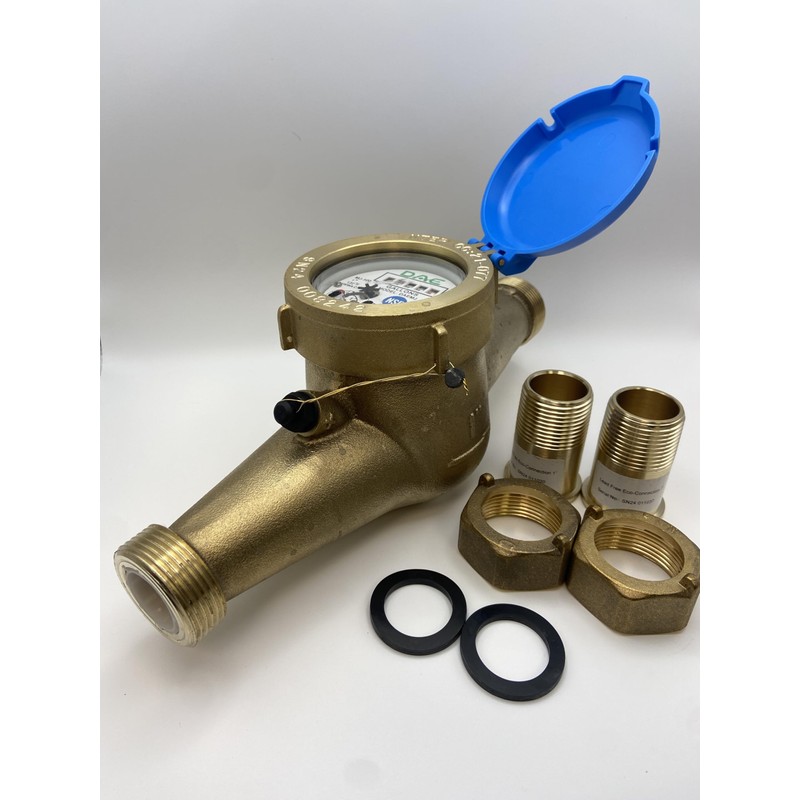 DAE MJ-100 1" NSF61 Non Lead Potable Water Meter, No