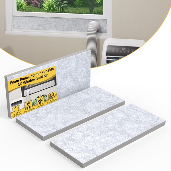 Powrocket Insulation Foam Panels for Portable Air Conditioner Window Vent
