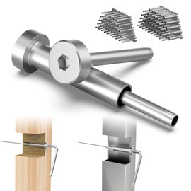 BLIKA 40 Pairs Invisible Cable Railing Kit, 1/8" Invisible Receiver and Swage Stud End for 2"x2", 4"x4" Wood/Metal Posts, Swage Tensioner 1/8", Cable Railing Hardware